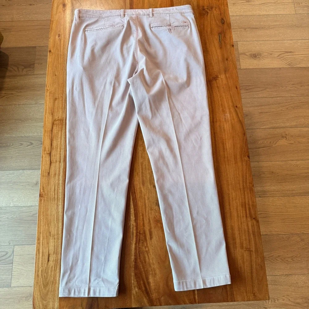 Coastline by Faherty Men's Pink Premium Chino Tailered Pants Size 38x32